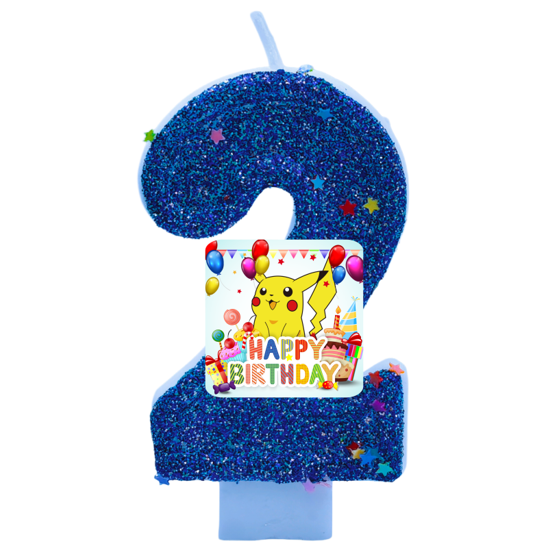 Zebra Candle Supplies - Pokemon Monster Pikachu Kerzen Themen-Geburtstagskerzen Nummer