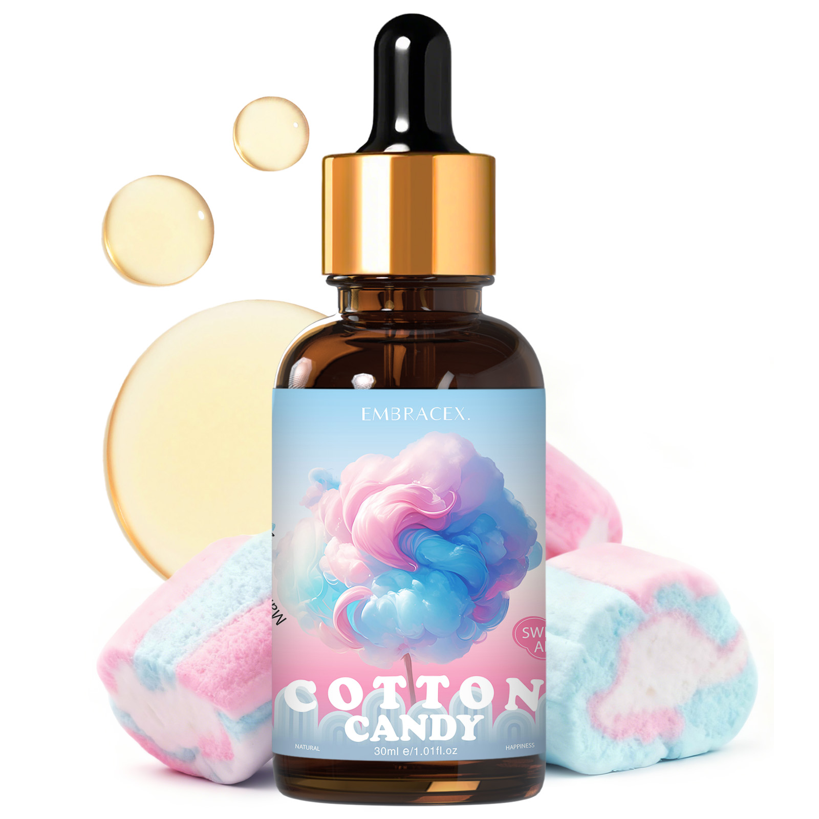 Candle Fragrance Supplies - 30ml Zuckerwatte Ätherisches Öl Autozubehör, DIY-Projekte,