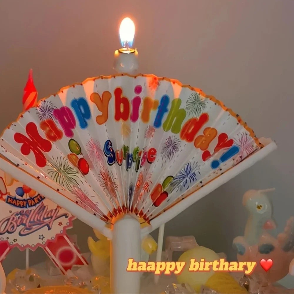 Candle Surprise - Neue, leuchtende, mehrfarbige, automatisch öffnende Fächerkerze