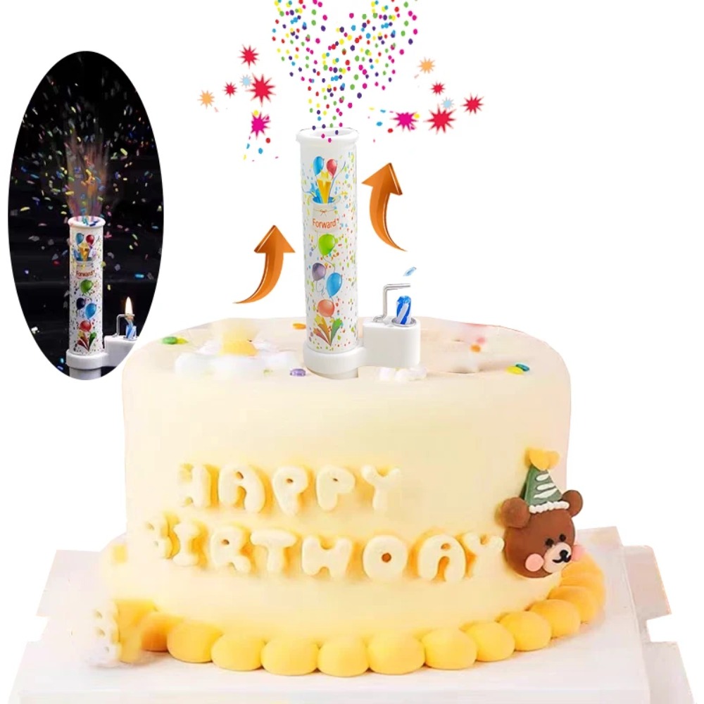 Candle Surprise - 1 Stück Kreative Überraschungs-Kerzen mit Katapult-Süßigkeiteneffekt,