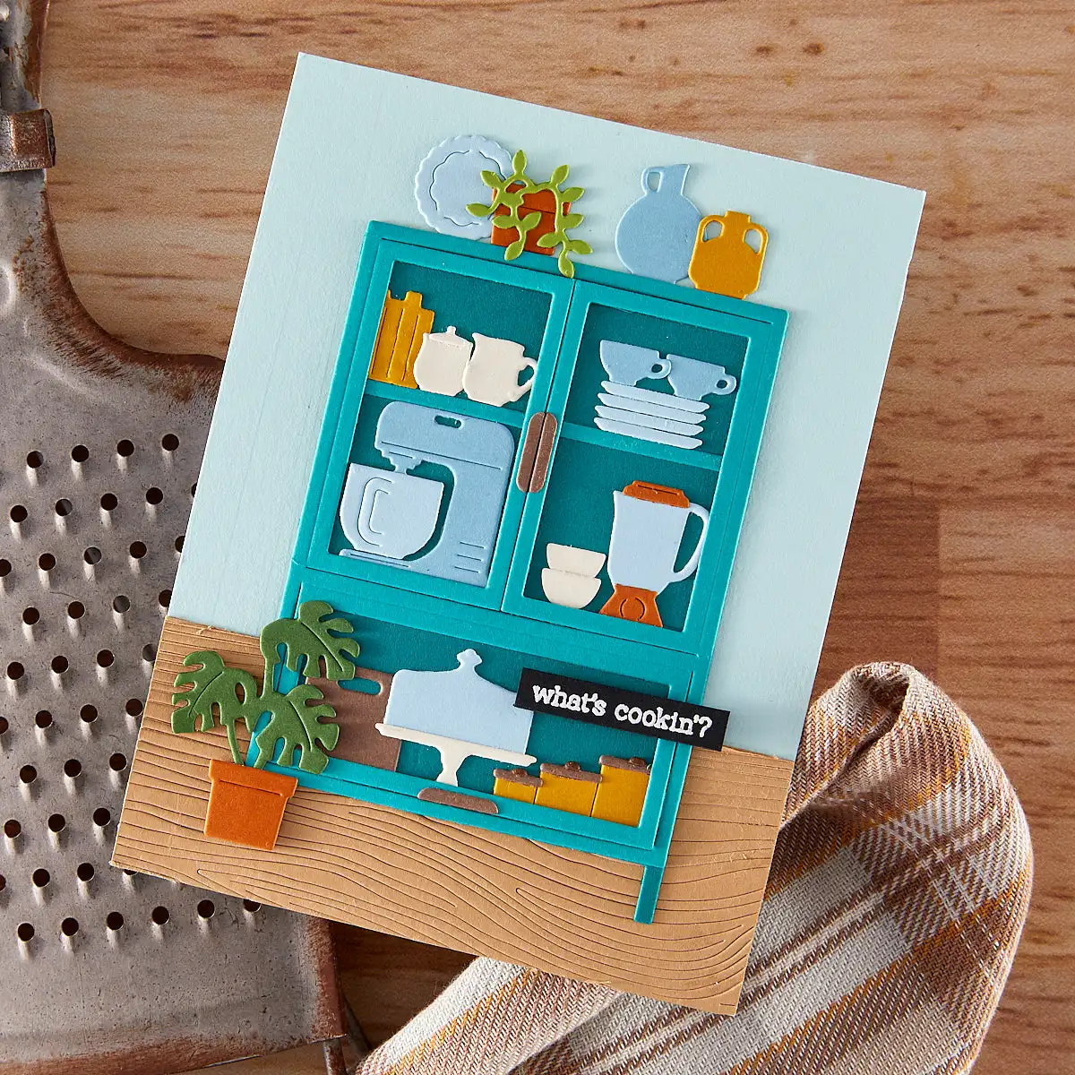 Candle Surprise - Kaffeemaschinen-Metall-Stanzformen Retro Regenbogen-Schablone DIY Kartenherstellung Scrapbook
