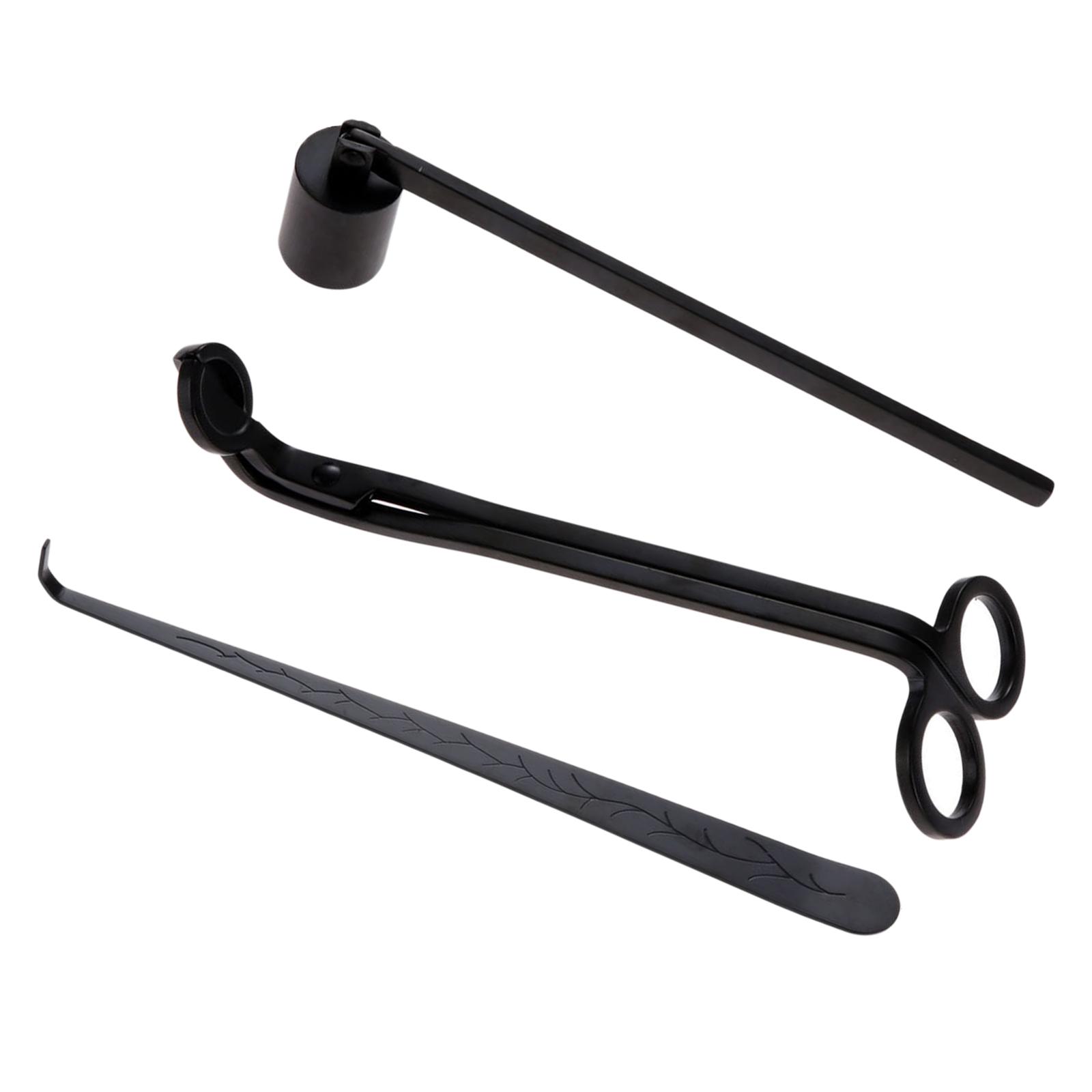 Wick Dipper Tool - Kerzenzubehör-Set, 3-teilig, Set mit Kerzendochtschneider, Kerzendochttupfer,