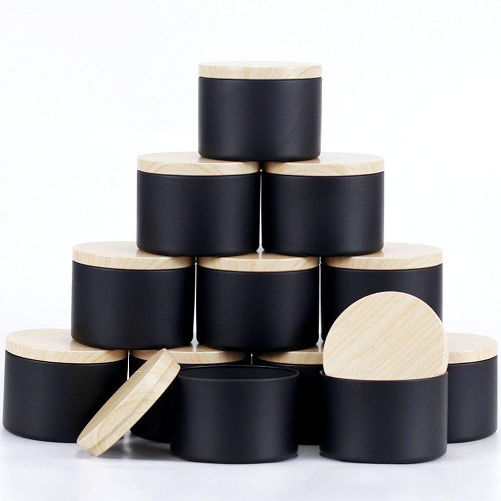 24 Stück 4 Unzen schwarze Kerz – Black Tin Candle Bewertung und Preis