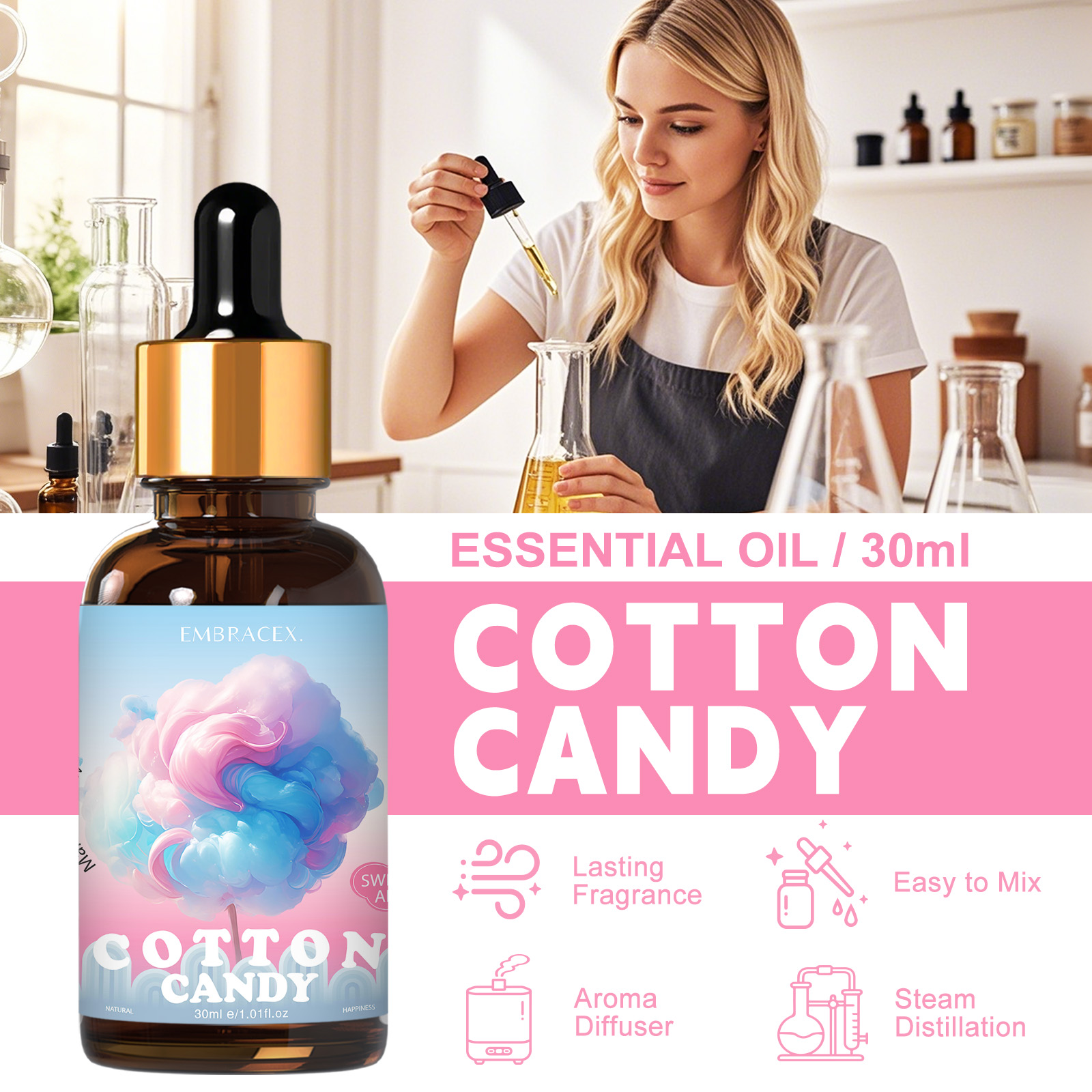 30ml Zuckerwatte Ätherisches Ö – Candle Fragrance Supplies Bewertung und Preis