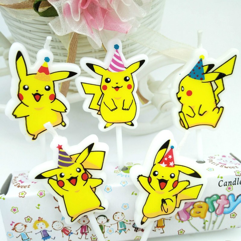 5 teile/los Pokemon Geburtstag – Candle Surprise Bewertung und Preis