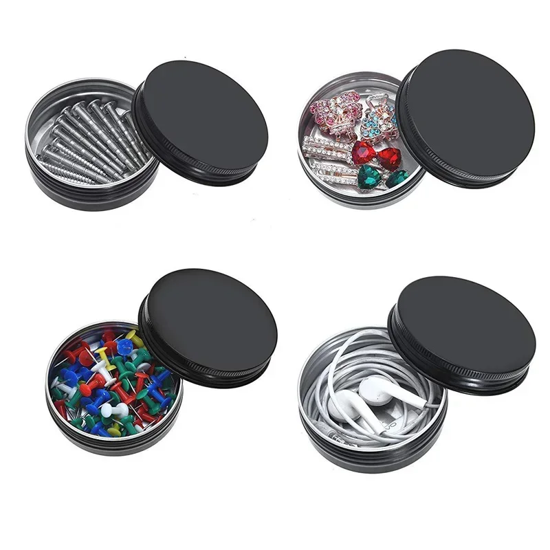 50Pcs Schwarz Leere Kerze Gläs – Black Tin Candle Bewertung und Preis