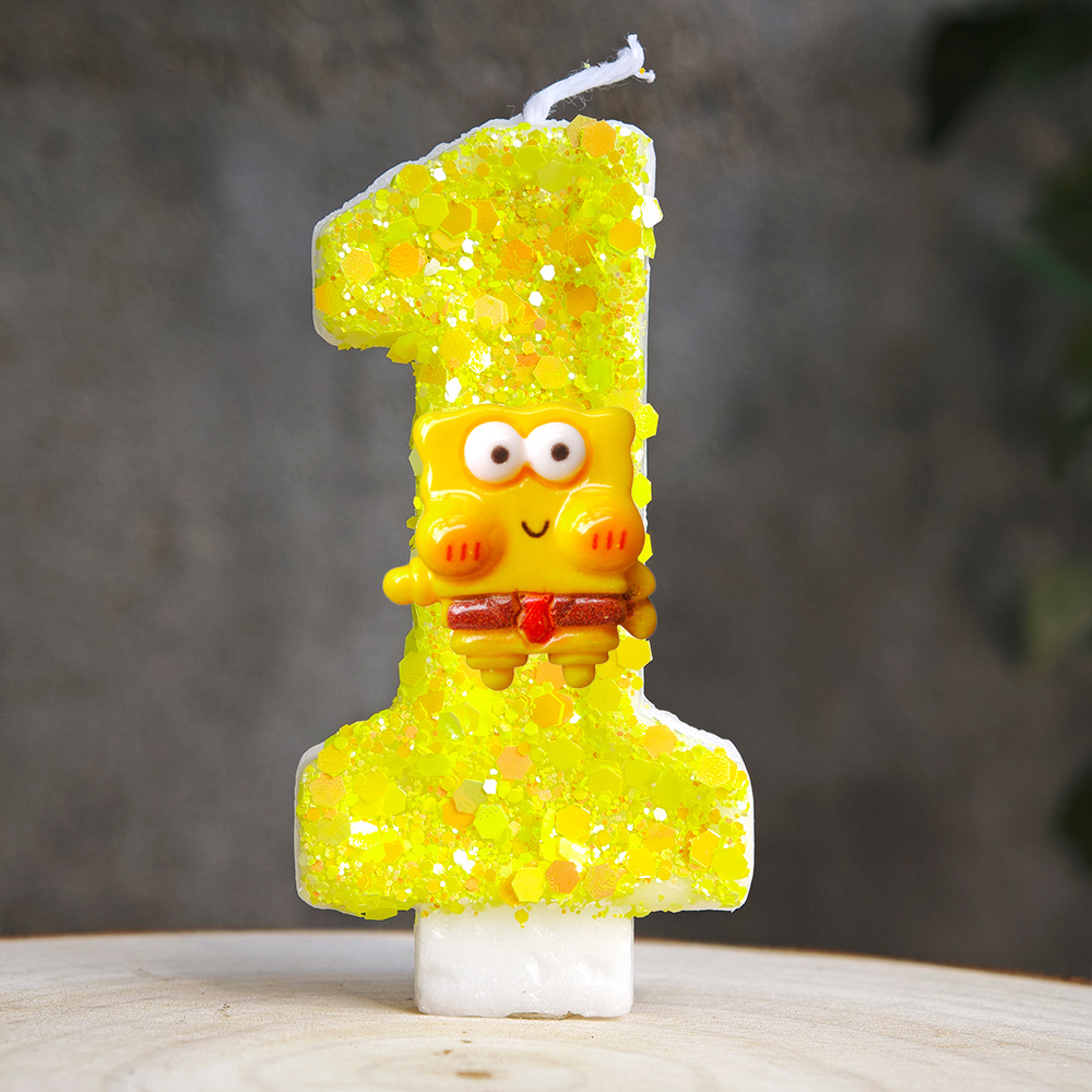 Niedliche Spongebob-Kerzennumm – Zebra Candle Supplies Bewertung und Preis