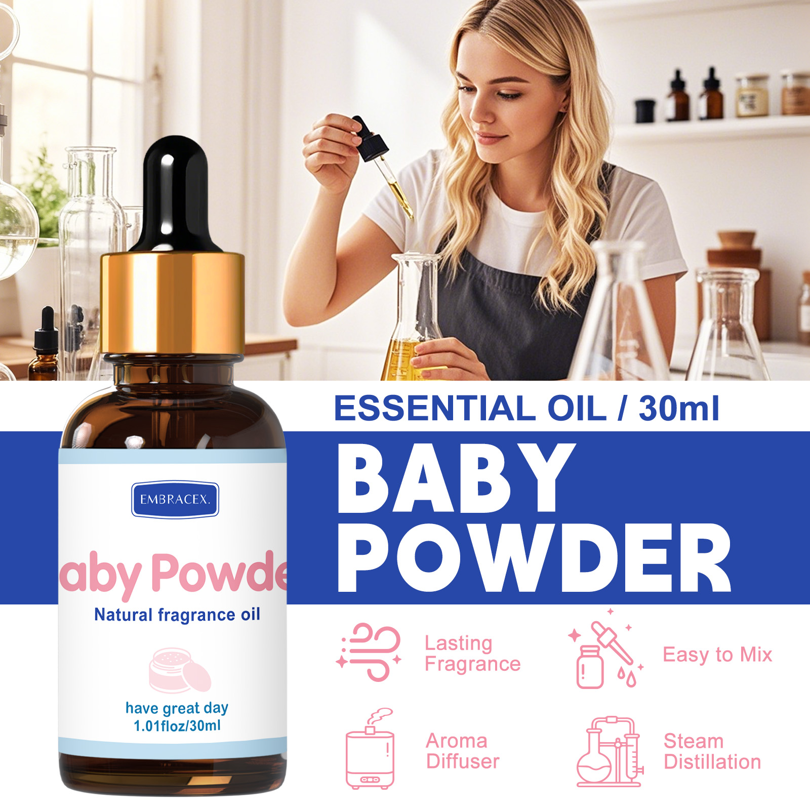 30 ml Babypuder-Ätherisches Öl – Candle Fragrance Supplies Bewertung und Preis