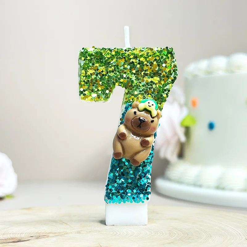 Capybara-Partykerzen-Set Numme – Zebra Candle Supplies Bewertung und Preis