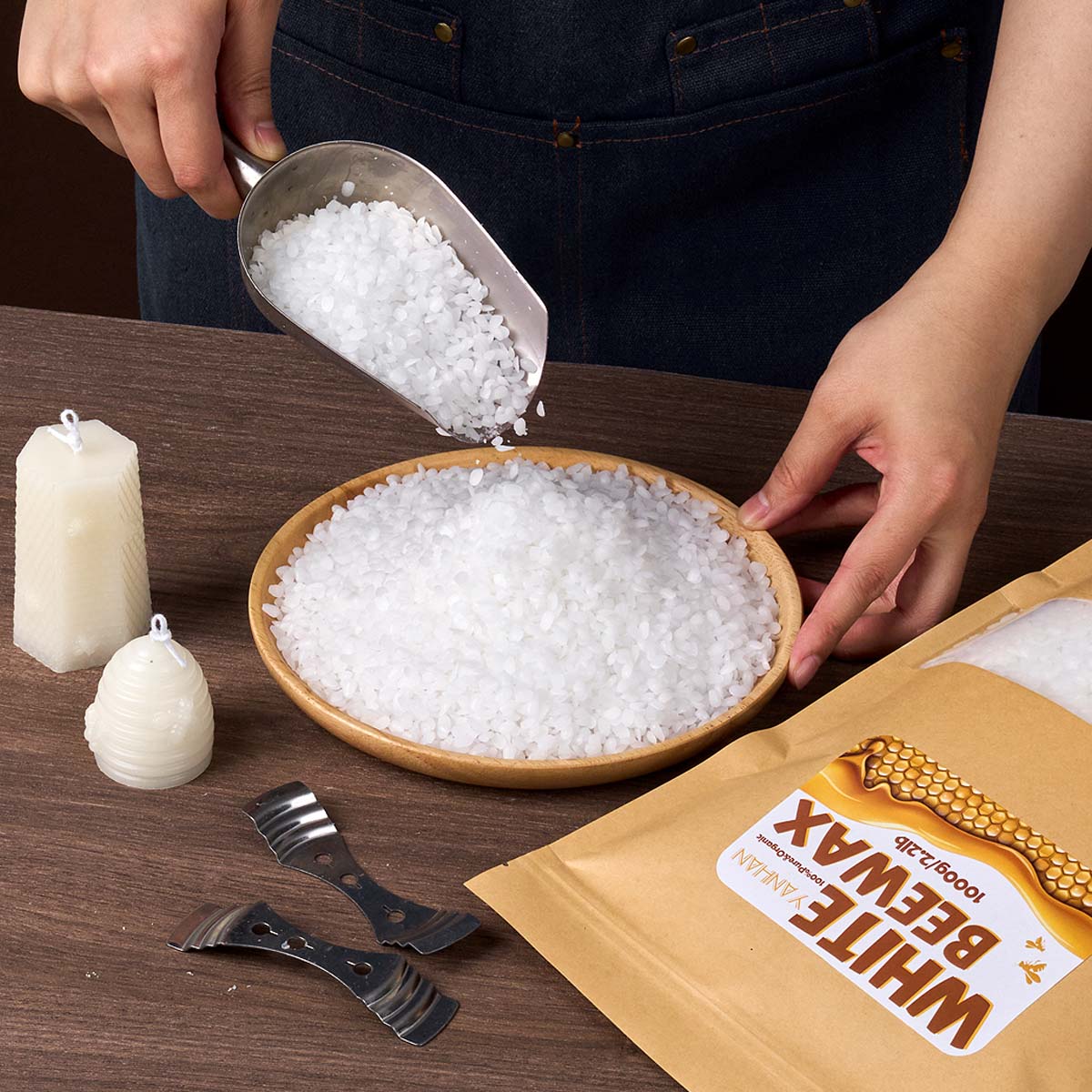 1000 g reines natürliches körn – Candle Supplies Bulk Bewertung und Preis