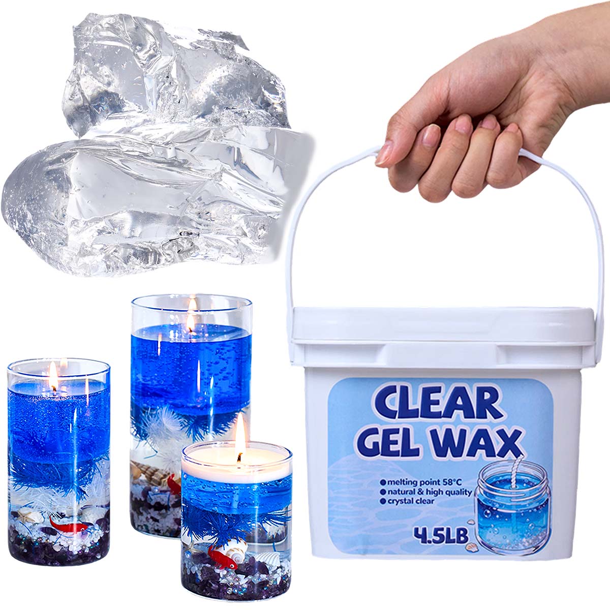 4,5 LB Großpackung Klares Gelw – Candle Supplies Bulk Bewertung und Preis