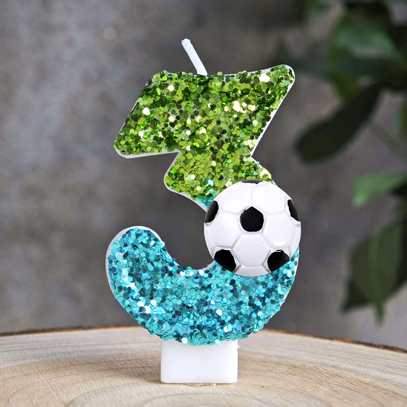 Fußballkerzen Nummer 0-9 Fußba – Zebra Candle Supplies Bewertung und Preis