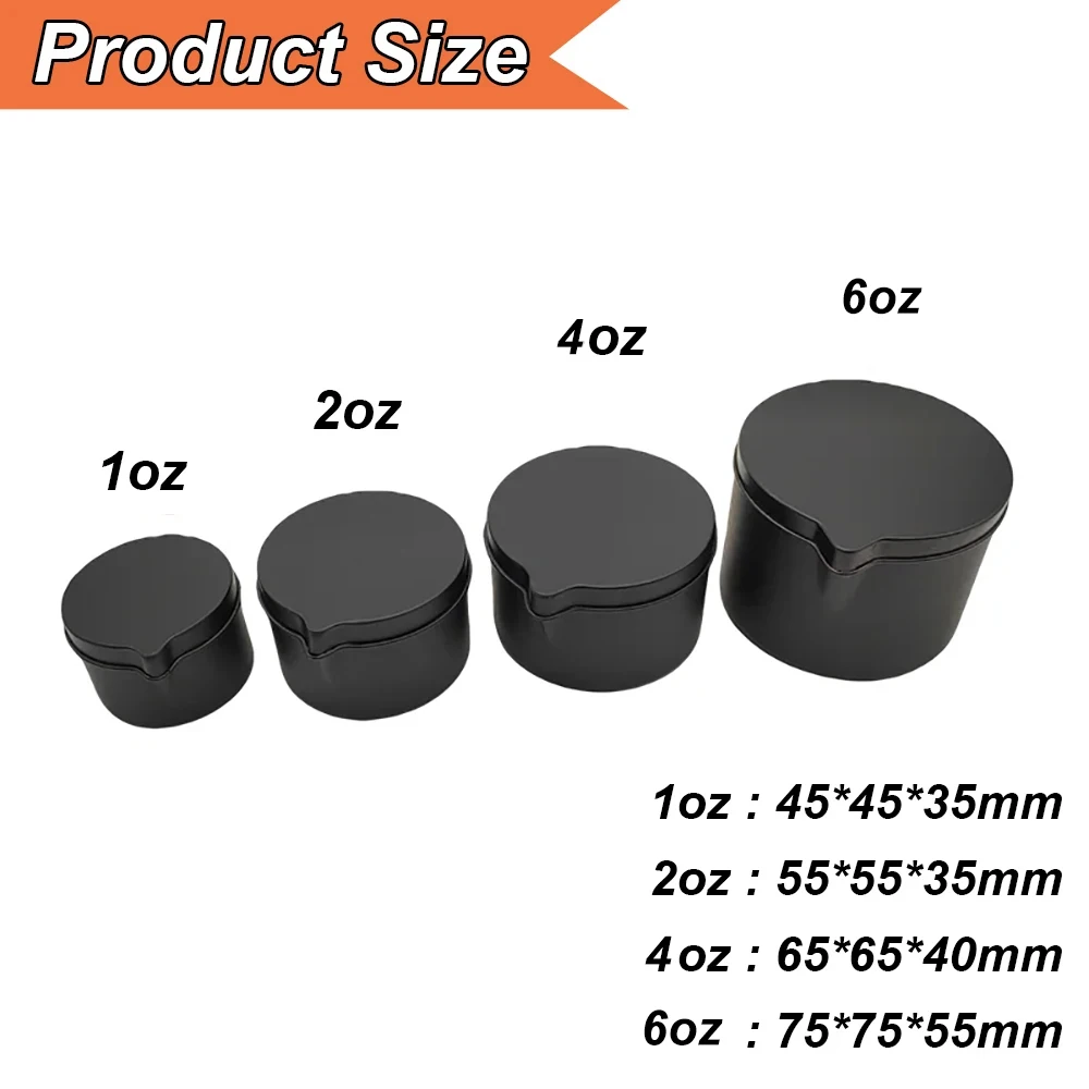 12 Stück silber-schwarze Metal – Black Tin Candle Bewertung und Preis